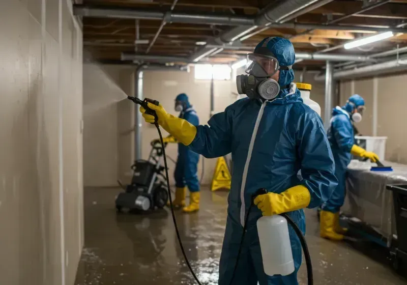 Basement Sanitization and Antimicrobial Treatment process in Union Park, FL